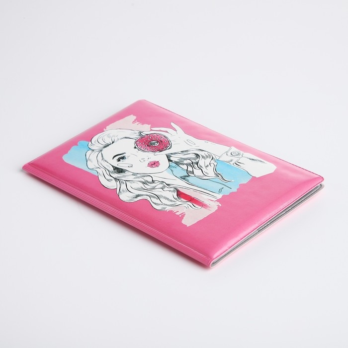 Обложка для паспорта, цвет розовый Обложка для паспорта, цвет розовый