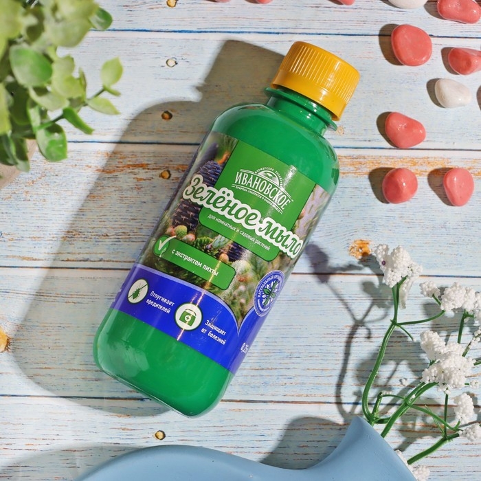 Зеленое мыло с пихтовым экстрактом, Зеленое мыло с пихтовым экстрактом, "Ивановское", 0,25 л