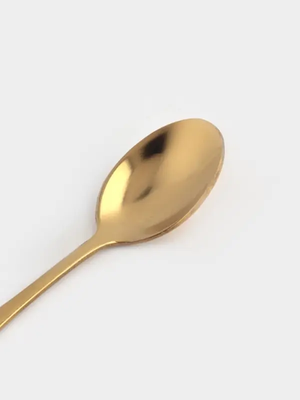 Ложка чайная Magistro Wings, длина 14 см, нержавеющая сталь, золотистая