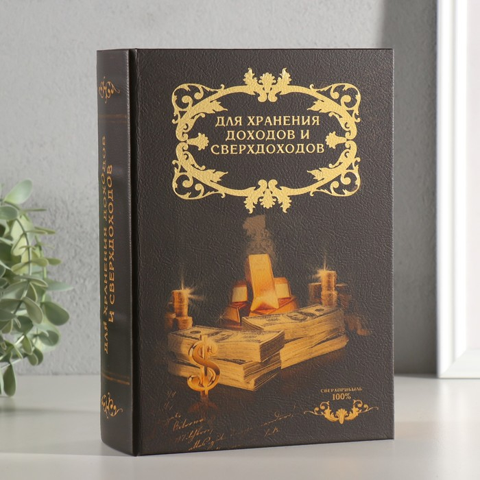 Сейф-книга  Сейф-книга "Доходы и сверхдоходы" 22х16х7 см