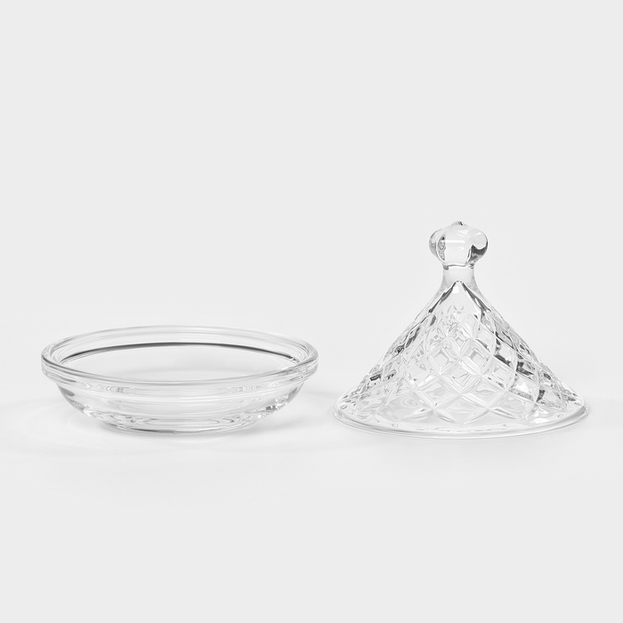 Ваза стеклянная для мёда/варенья, d=12,6 см, h=12,6 см Ваза стеклянная для мёда/варенья, d=12,6 см, h=12,6 см