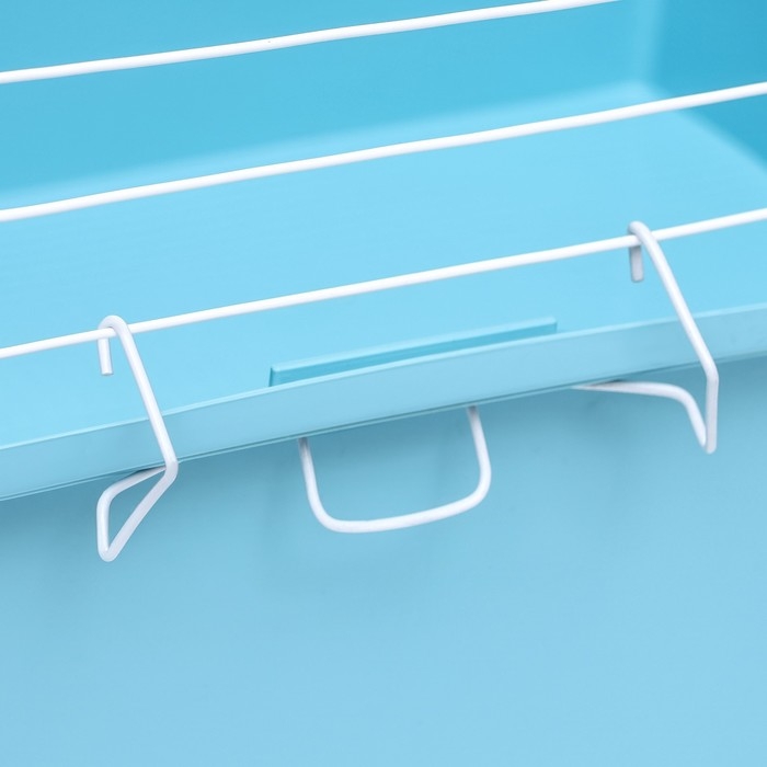 Клетка для грызунов Клетка для грызунов "Пижон" №1 складная, 58 х 40 х 34 см (+миска, 2 кормушки), бирюзовая