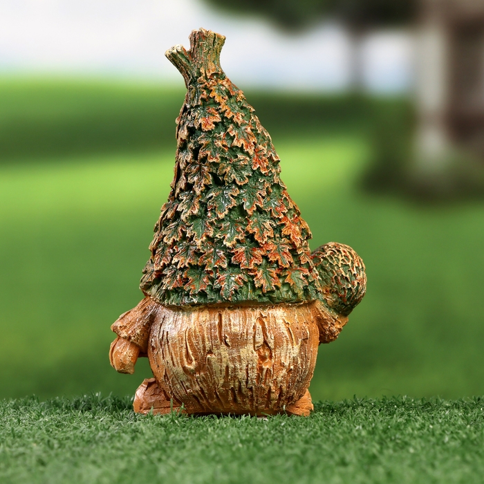 Садовая фигура Садовая фигура "Лесовичок с ежиком" 16х11,5см