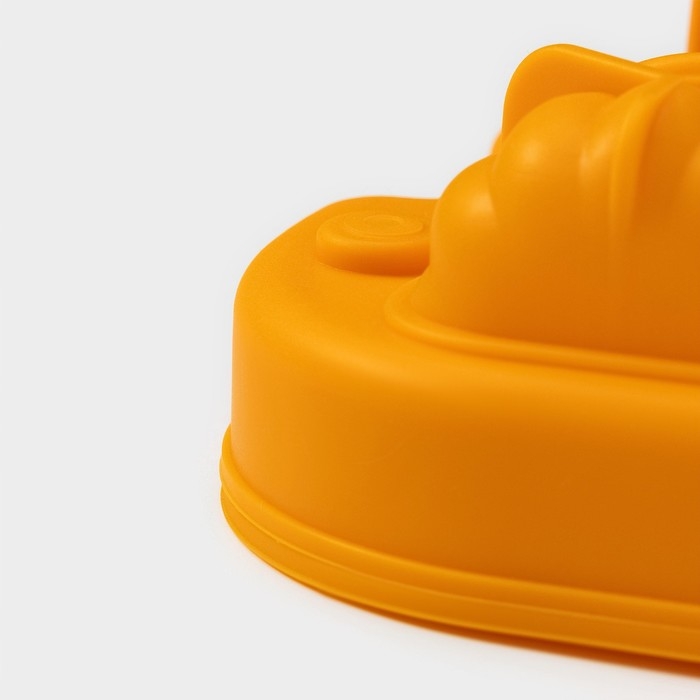 Форма для льда Доляна «Тыква», силикон, 4 ячейки, 15,4×14×4,5 см, цвет оранжевый Форма для льда Доляна «Тыква», силикон, 4 ячейки, 15,4×14×4,5 см, цвет оранжевый