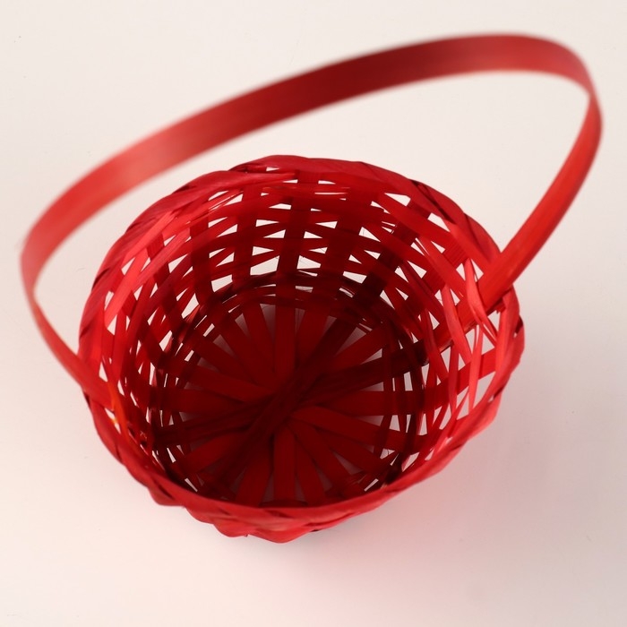 Корзина плетёная, 13х9х30 см, красный Корзина плетёная, 13х9х30 см, красный