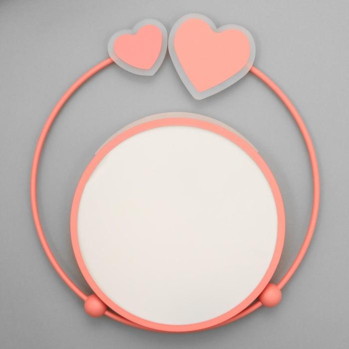 Светильник с ПДУ 1767/3 LED 50Вт 3000-6000К диммер розовый 48х54х6 см BayerLux