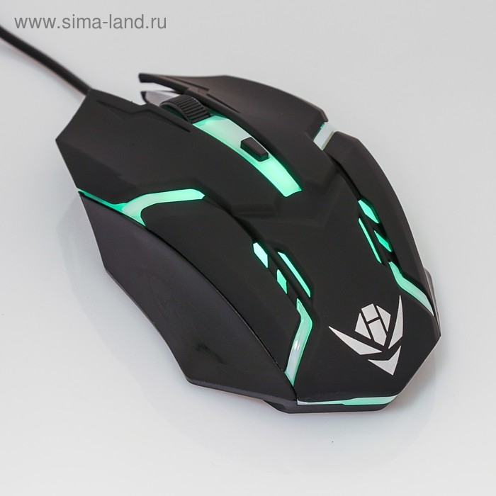 Мышь Nakatomi MOG-03U Gaming, игровая, проводная, 4 кнопки, подсветка, 1600 dpi, USB, чёрная Мышь Nakatomi MOG-03U Gaming, игровая, проводная, 4 кнопки, подсветка, 1600 dpi, USB, чёрная