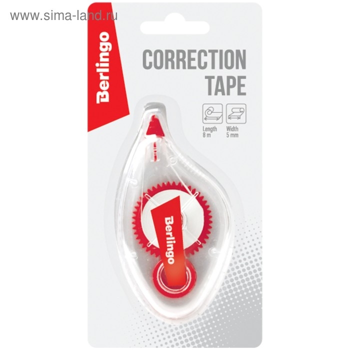 Корректирующая лента 5мм х 8м, европодвес