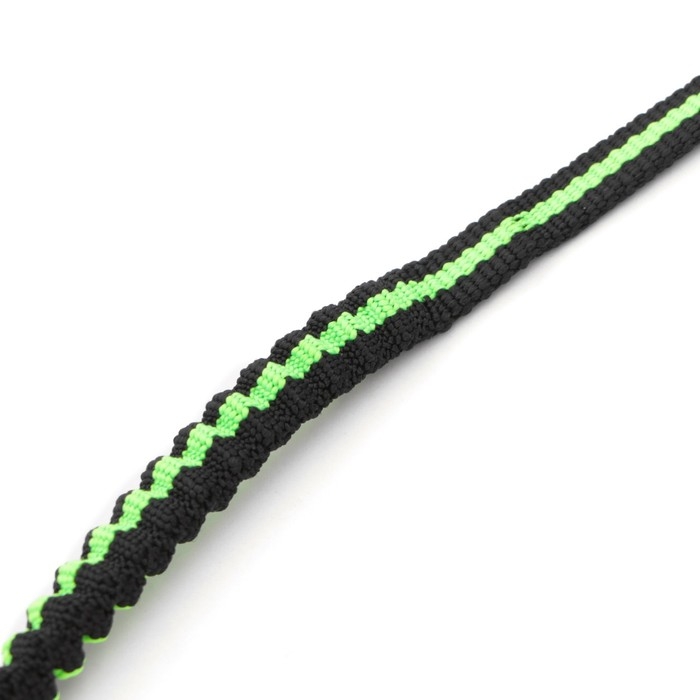 Поводок амортизирующий, 120-160 х 1 см, чёрно-зелёный Поводок амортизирующий, 120-160 х 1 см, чёрно-зелёный
