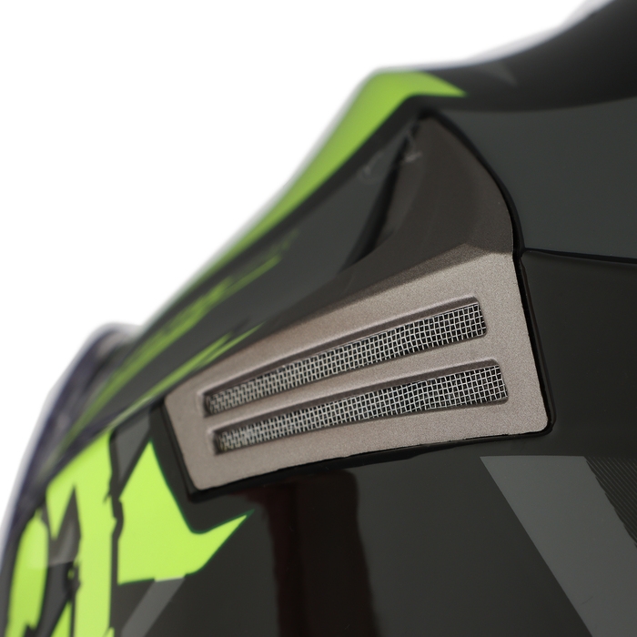 Шлем модуляр с двумя визорами, размер M (57-58), модель - BLD-160E, черно-желтый Шлем модуляр с двумя визорами, размер M (57-58), модель - BLD-160E, черно-желтый