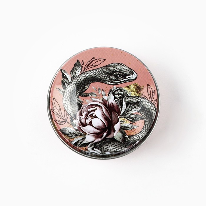 Свеча новогодняя в железной банке «Новый год: Змея«Новый год: аромат ваниль, 4.8 см Свеча новогодняя в железной банке «Новый год: Змея«Новый год: аромат ваниль, 4.8 см