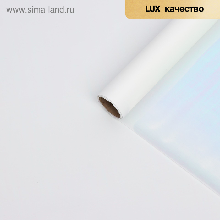 Пленка для цветов  Пленка для цветов "Акварель", белый, 58 см х 5 м