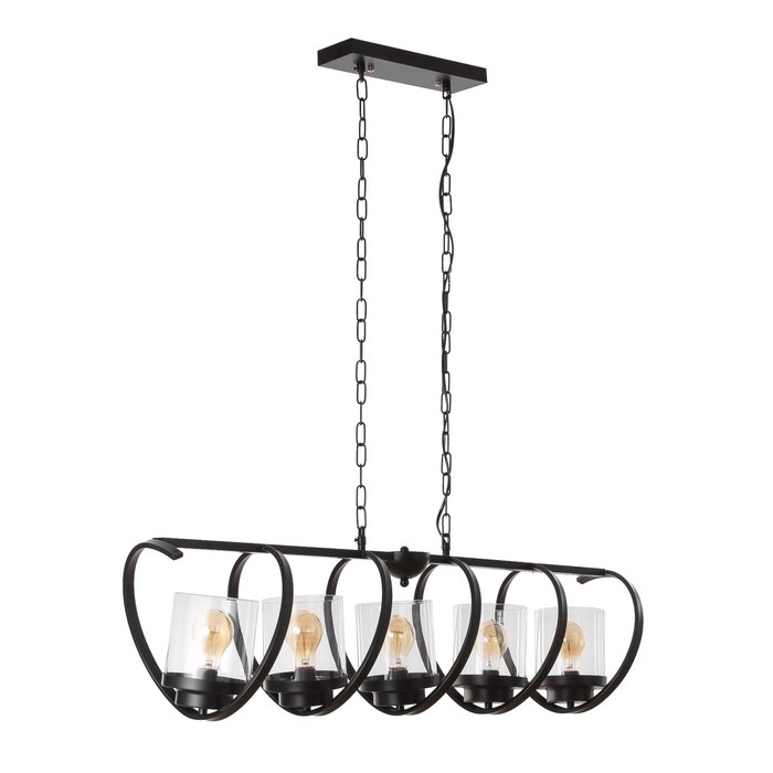 Светильник Светильник "Шате" 5хЕ27 40Вт черный 11х30-110 см