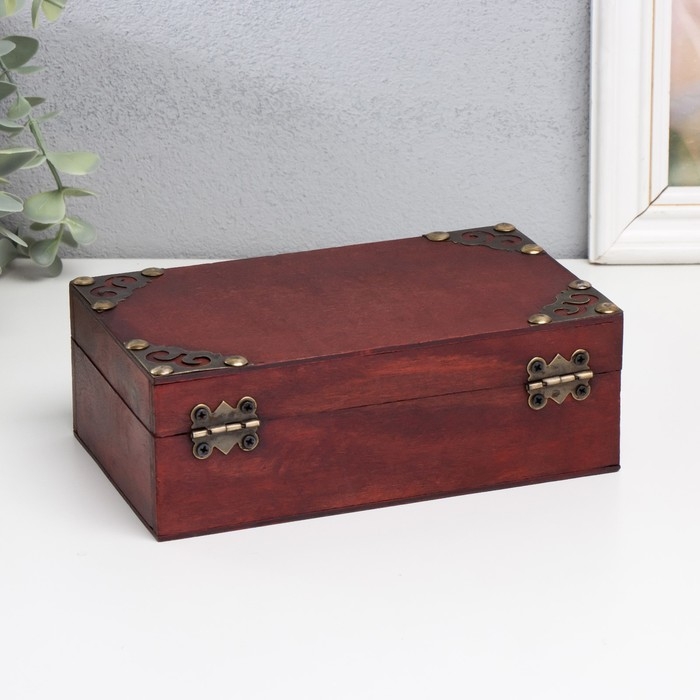 Шкатулка дерево сундучок Шкатулка дерево сундучок "Яснорада" с заклёпками 18х11,5х6 см