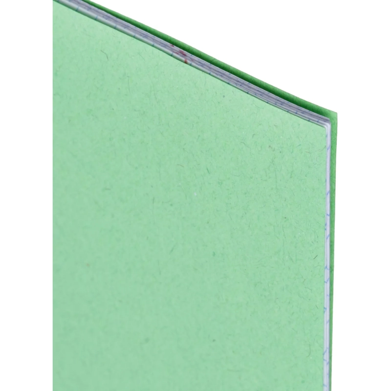 Тетрадь в зеленом офсете 12л,частая косая линия уп. по 20 шт.,100% белизна