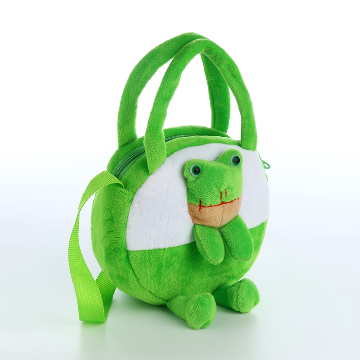 Сумка детская на молнии «Выбражулька», цвет зелёный