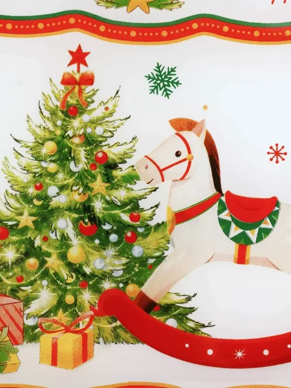 Блюдо новогоднее &laquo;Счастливого нового года&raquo;, 24.6&times;14.7 см, стекло