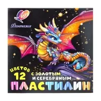Пластилин мягкий (восковой) 12цв 230г "Фантазия"
