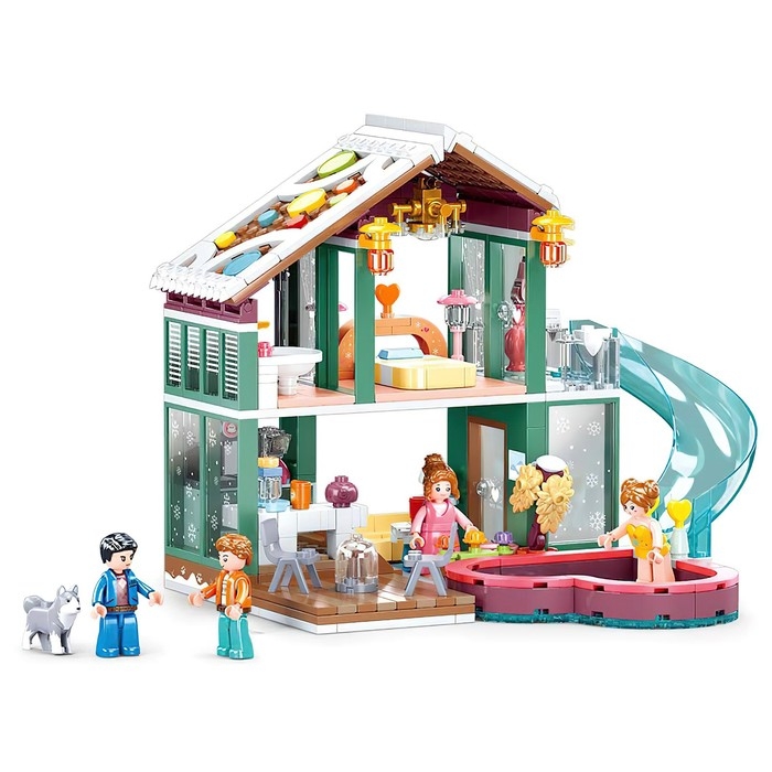 Конструктор Розовая мечта &laquo;Загородный дом с бассейном&raquo;, 439 деталей