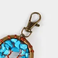 Брелок ловец снов "Великое древо" 19 см, цв. голубой Брелок ловец снов "Великое древо" 19 см, цв. голубой