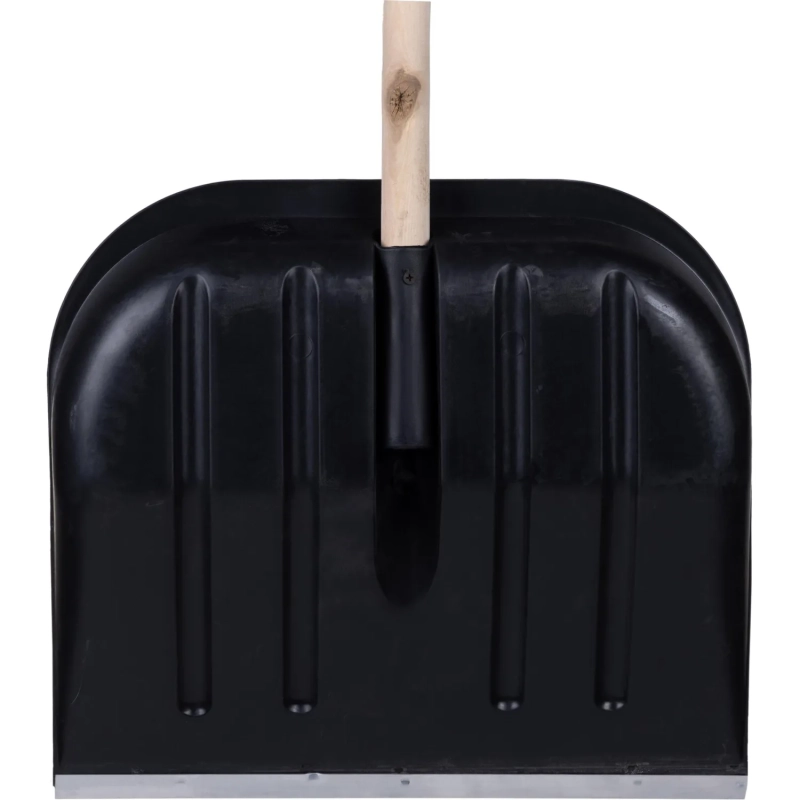 Лопата д/уборки снега РусТрейд№3 пласт/ковш 40x45х145см дер/черен зи-00412