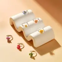 Кольцо &laquo;Выбражулька. Орхидея&raquo;, МИКС в серебре, безразмерное