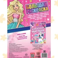 Большая раскраска &laquo;Для девочек&raquo;, 68 стр., формат А4