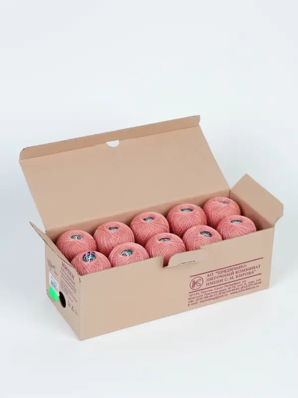 Нитки вязальные "Ирис" 150м/25г 100% мерсеризованный хлопок (5602)