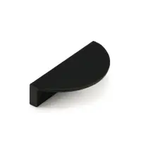 Ручка-скоба CAPPIO H002BL полукруглая, алюминий, L=78 мм, м/о 65 мм, чёрная