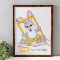Фоторамка для фото 30&times;40 см см Keep memories &laquo;Офис&raquo;, пластик, карельская берёза, (пластиковый экран)
