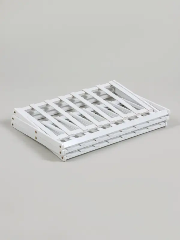 Подставка для цветов Greengo, 3 полки, 50&times;25&times;46 см, напольная, бамбук, белая