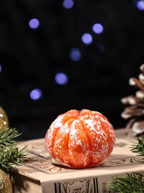 Свеча "Мандарин" 55*40 мм