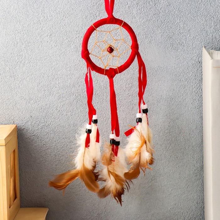 Ловец снов Ловец снов "Паутинка с жемчугом" d=5 см, МИКС