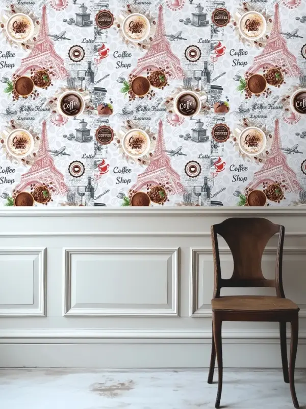 Обои бумажные влагостойкие &laquo; Пермские обои. Утро 1305-12&raquo;, 0.53&times;10.05 м, цвет серый