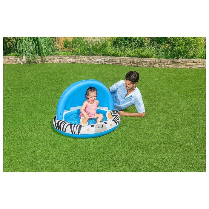 Бассейн надувной Bestway «Сафари» 52559, 97×66 см, с навесом, от 2 лет Бассейн надувной Bestway «Сафари» 52559, 97×66 см, с навесом, от 2 лет