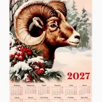 Календарь 2027, настенный, А1 &laquo;Ретро&raquo;