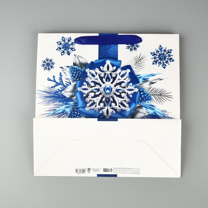 Пакет подарочный новогодний ламинированный квадратный «С Новым годом», 30 х 30 х 12 см , Новый год Пакет подарочный новогодний ламинированный квадратный «С Новым годом», 30 х 30 х 12 см , Новый год