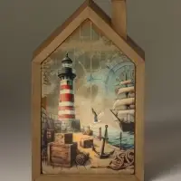 Фигурка керамическая с подсветкой &laquo;Морской порт&raquo; 12.1&times;4.2&times;19.8 см