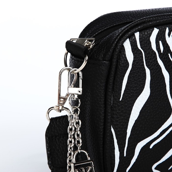 Сумка женская из искусственной кожи «Зебра», 19х14х6 см. Сумка женская из искусственной кожи «Зебра», 19х14х6 см.