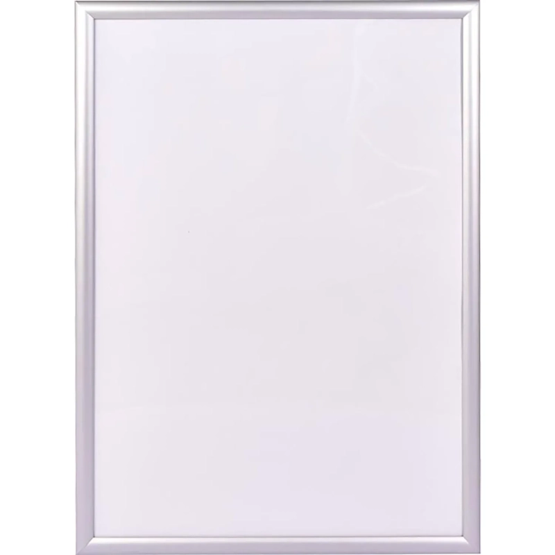 Рамка 210х297, серебристая, алюминевая,  ПЭТ стекло 2019_04_72_345