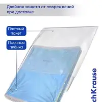 Тетрадь 18 листов в линейку ErichKrause CoverPro fizzy, голубая
