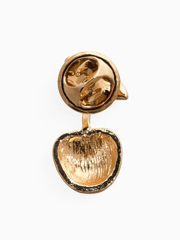 Значок  Значок "Вишня", цвет крано-зелёный в золоте