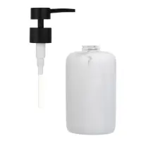 Диспенсер для жидкого мыла тм VETTA Мрамор, 300мл, смола (полирезин), бело-серый, 7,4x7,4x16,5см