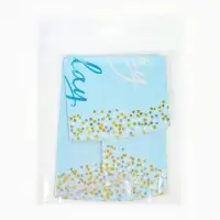 Воздушный шар фольгированный 25" сфера " С днем рождения" голубое-золото