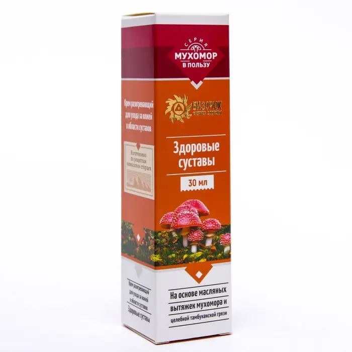 Крем разогревающий Мухомор, против суставных болей, 30 мл
