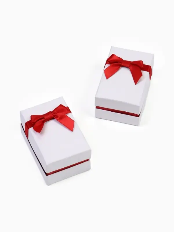 Коробочка подарочная под набор &laquo;Рафаэлло&raquo;, 5&times;8 см, (полезная часть 4.5&times;7.5 см), белый, красный