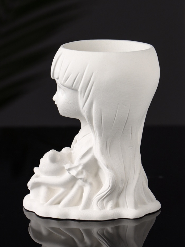 Подставка для мелочей (подсвечник) Подставка для мелочей (подсвечник) "Девочка с мишкой" 11х8х6 см