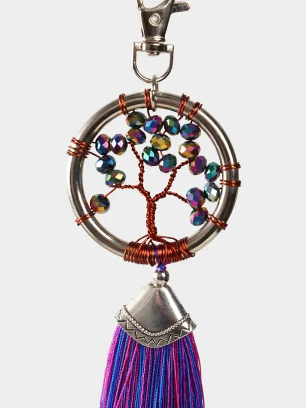 Брелок ловец снов Брелок ловец снов "Древо жизни" 19 см, цв. фуксия, перламутр