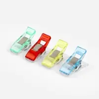 Зажимы для шитья и кроя/прищепки для шитья 1*2,7см (наб 50шт цена за наб) разноцвет в банке   109430