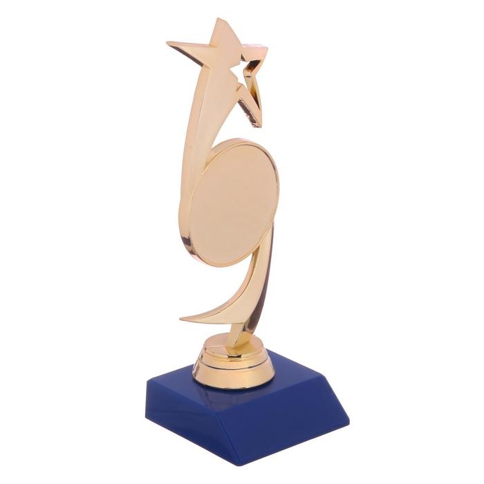 Кубок «Звезда», наградная фигура, подставка пластик синяя, 18 х 6 х 6 см. Кубок «Звезда», наградная фигура, подставка пластик синяя, 18 х 6 х 6 см.